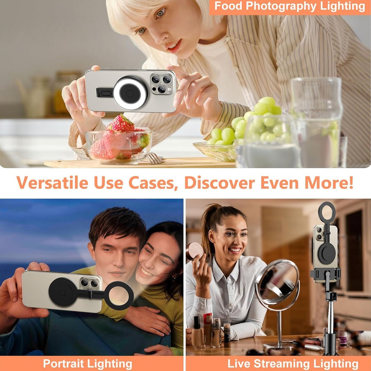 Mobilio® 2026- Lampa LED Magnetica pentru telefon